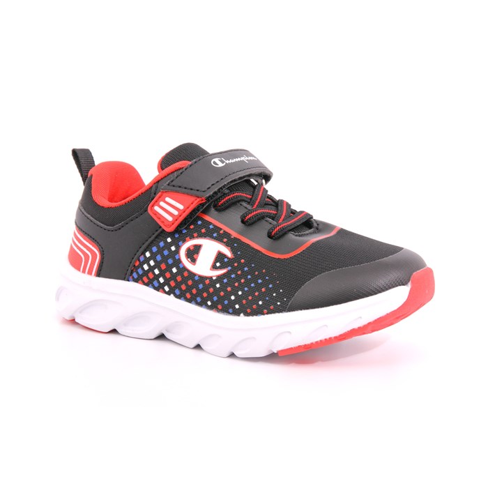 Scarpa Strappi + Elastico Champion Bambino Nero  Scarpe 898 - S32466