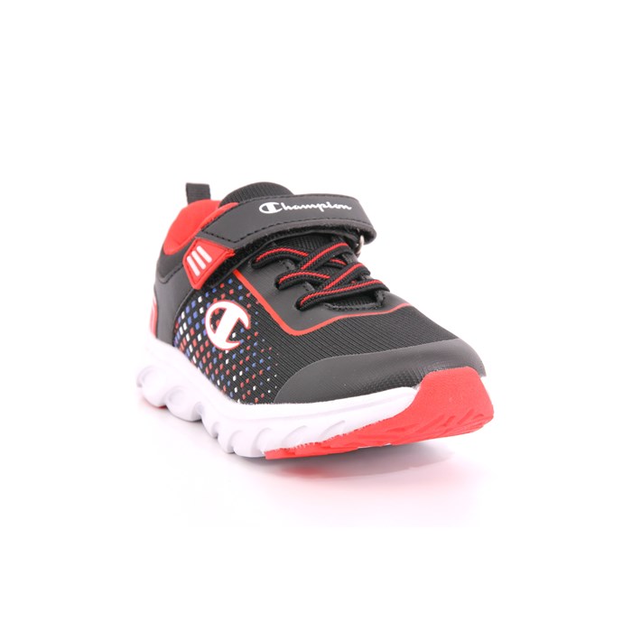 Scarpa Strappi + Elastico Champion Bambino Nero  Scarpe 898 - S32466