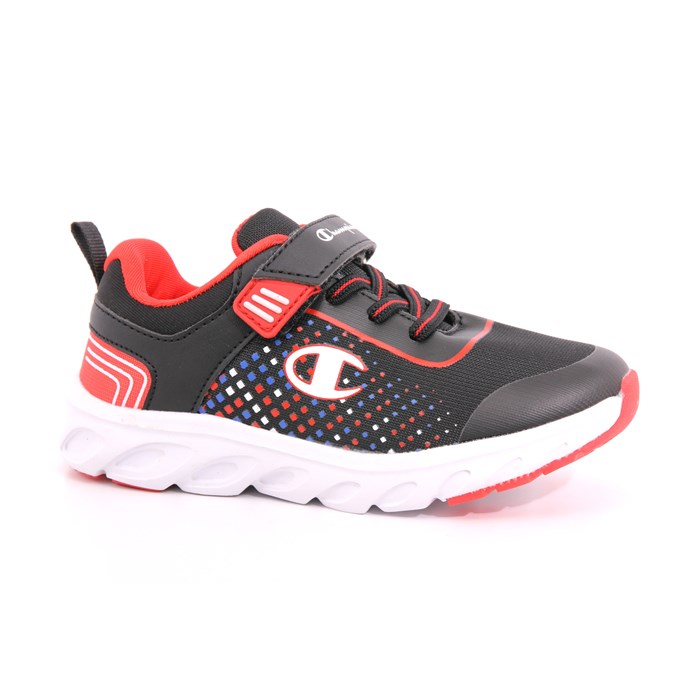 Scarpa Strappi + Elastico Champion Bambino Nero  Scarpe 898 - S32466