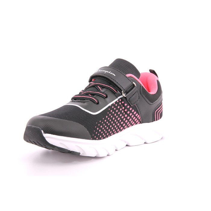Scarpa Strappi + Elastico Champion Bambina Nero  Scarpe 901 - S32556