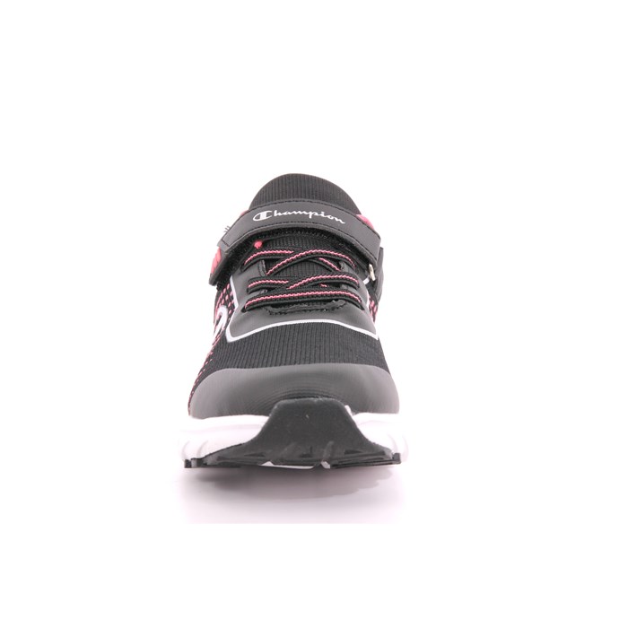 Scarpa Strappi + Elastico Champion Bambina Nero  Scarpe 901 - S32556