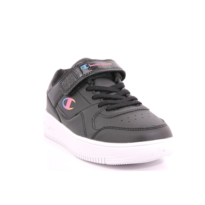 Scarpa Strappi + Elastico Champion Bambina Nero  Scarpe 908 - S32491