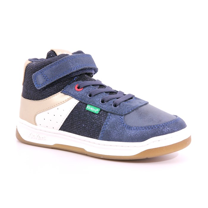 Scarpa Strappi + Elastico Kickers Bambina Blu  Scarpe 32 - 910870