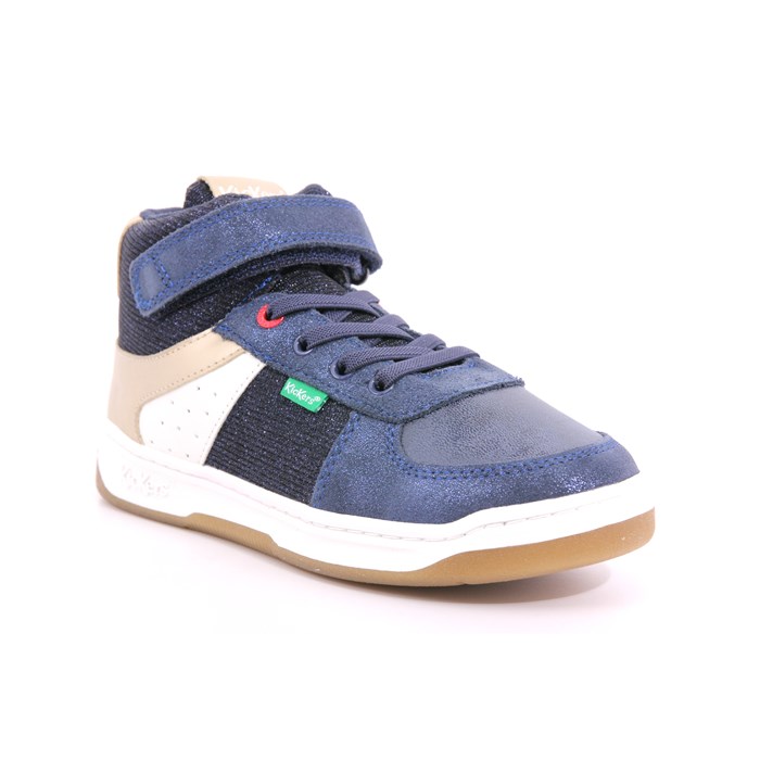 Scarpa Strappi + Elastico Kickers Bambina Blu  Scarpe 32 - 910870