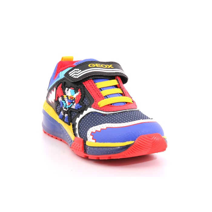 Scarpa Strappi + Elastico Geox Bambino Azzurro  Scarpe 466 - J26FEA