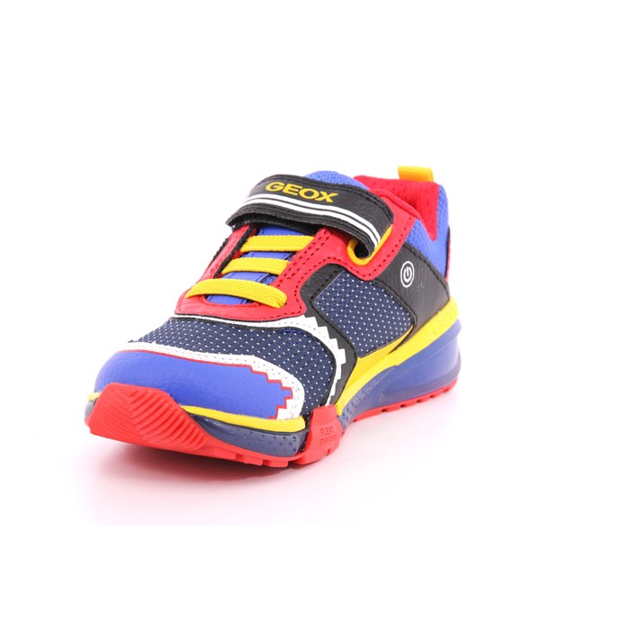 Scarpa Strappi + Elastico Geox Bambino Azzurro  Scarpe 466 - J26FEA