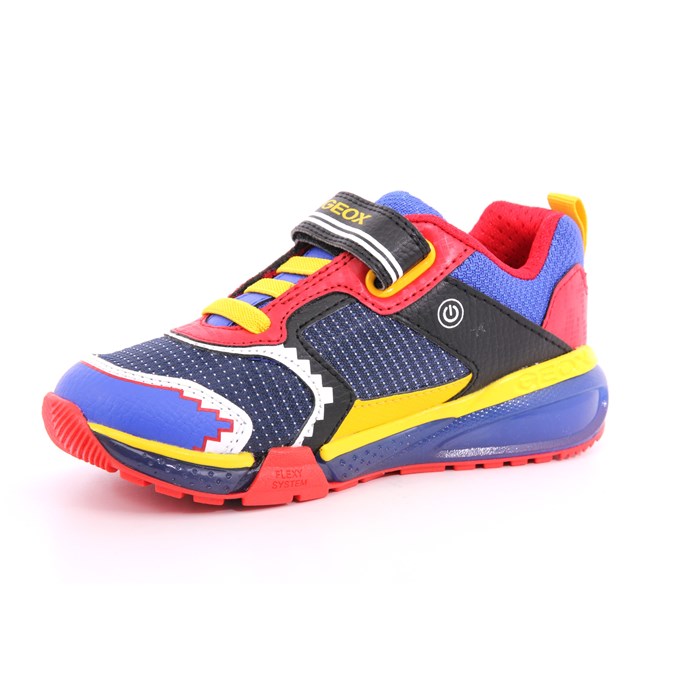 Scarpa Strappi + Elastico Geox Bambino Azzurro  Scarpe 466 - J26FEA