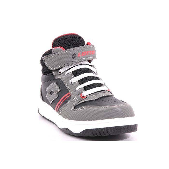 Scarpa Strappi + Elastico Lotto Bambino Nero  Scarpe 201 - 218154