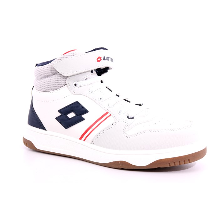 Scarpa Strappi + Elastico Lotto Bambino Bianco  Scarpe 203 - 218154