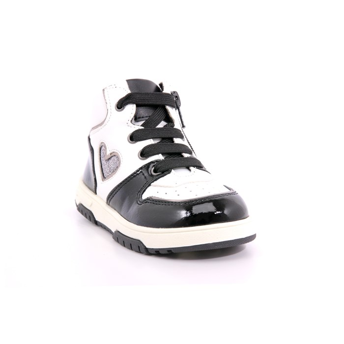 Scarpa Allacciata Asso Bambina Bianco/nero  Scarpe 515 - AG14341A