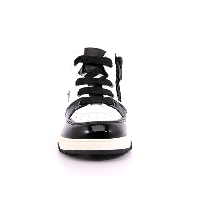 Scarpa Allacciata Asso Bambina Bianco/nero  Scarpe 515 - AG14341A