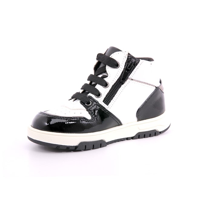Scarpa Allacciata Asso Bambina Bianco/nero  Scarpe 515 - AG14341A