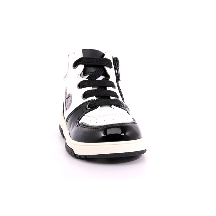Scarpa Allacciata Asso Bambina Bianco/nero  Scarpe 515 - AG14341A