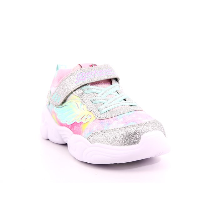Scarpa Strappi + Elastico Skechers Bambina Argento  Scarpe 219 - 302765N