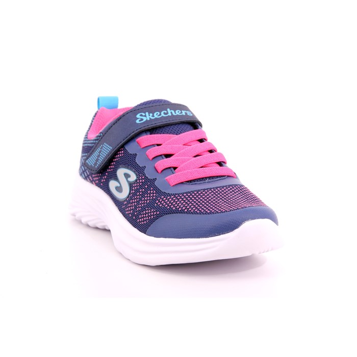 Scarpa Strappi + Elastico Skechers Bambina Azzurro  Scarpe 225 - 302448L