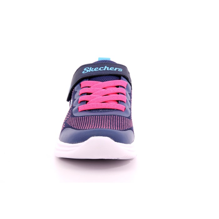 Scarpa Strappi + Elastico Skechers Bambina Azzurro  Scarpe 225 - 302448L