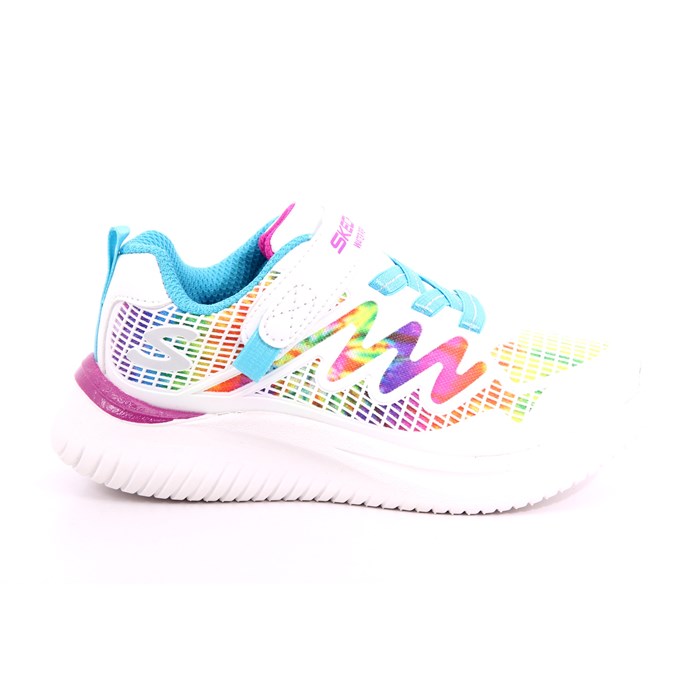 Scarpa Strappi + Elastico Skechers Bambina Bianco Scarpa Strappi + Elastico Skechers Bambina Bianco Scarpe 230 - 302434N