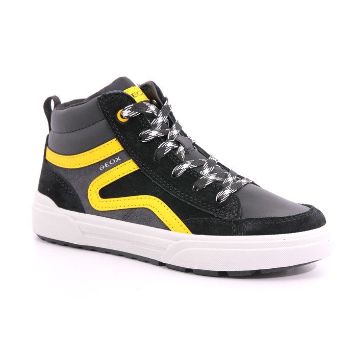 Scarpa Allacciata Geox Bambino Nero  Scarpe 470 - J26HAB