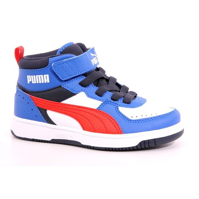 Scarpa Strappi + Elastico Puma Bambino Azzurro  Scarpe 1106 - 38844804