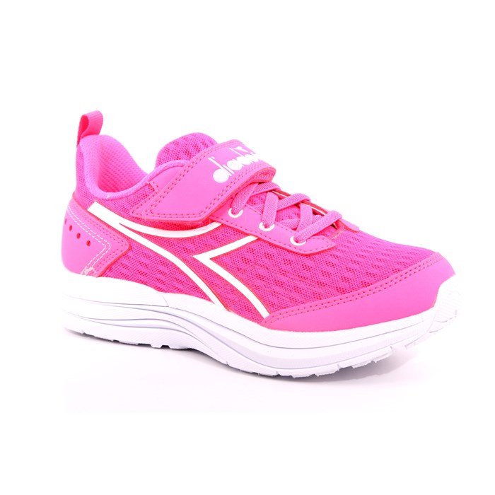 Scarpa Strappi + Elastico Diadora Bambina Rosa  Scarpe 401 - 101.179067