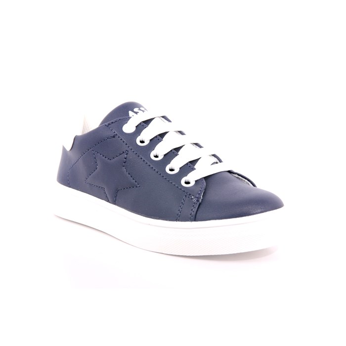 Scarpa Allacciata Asso Bambino Blu  Scarpe 521 - AG14606B