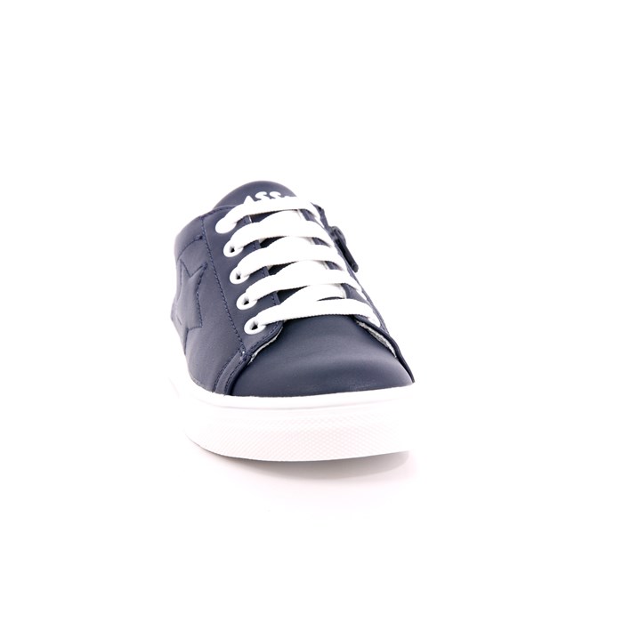 Scarpa Allacciata Asso Bambino Blu  Scarpe 521 - AG14606B