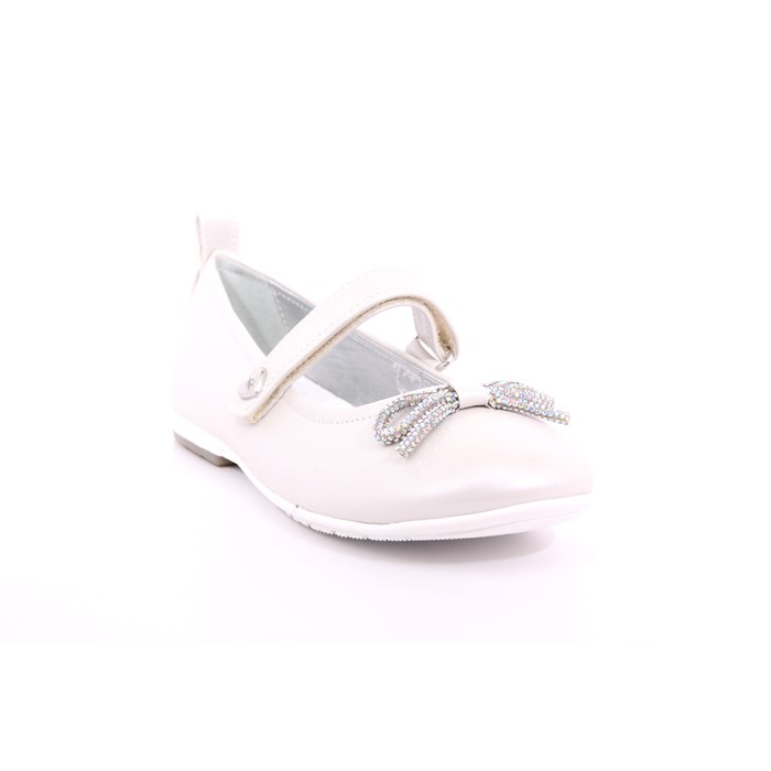 Ballerina Cerimonia Asso Bambina Bianco  Scarpe 526 - AG14503A