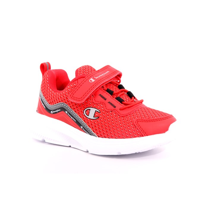 Scarpa Strappi + Elastico Champion Bambino Rosso  Scarpe 955 - S32667