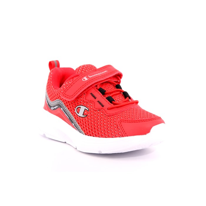 Scarpa Strappi + Elastico Champion Bambino Rosso  Scarpe 955 - S32667