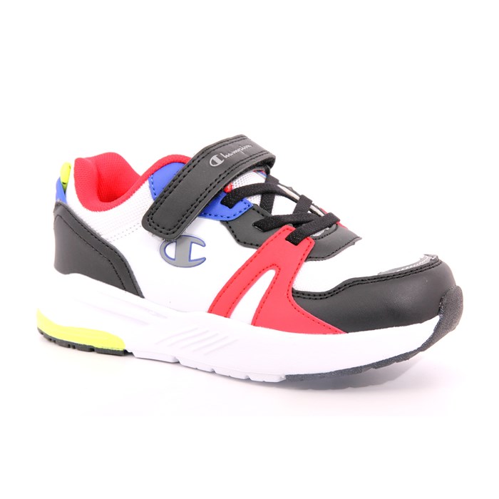 Scarpa Strappi + Elastico Champion Bambino Bianco  Scarpe 957 - S32673