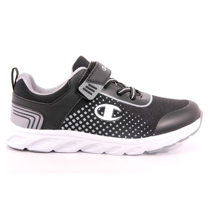 Scarpa Strappi + Elastico Champion Bambino Nero Scarpa Strappi + Elastico Champion Bambino Nero Scarpe 973 - S32467