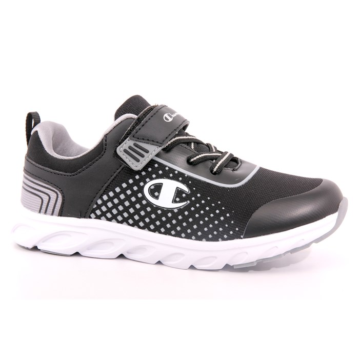 Scarpa Strappi + Elastico Champion Bambino Nero  Scarpe 973 - S32467