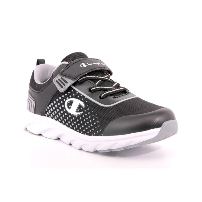 Scarpa Strappi + Elastico Champion Bambino Nero  Scarpe 973 - S32467