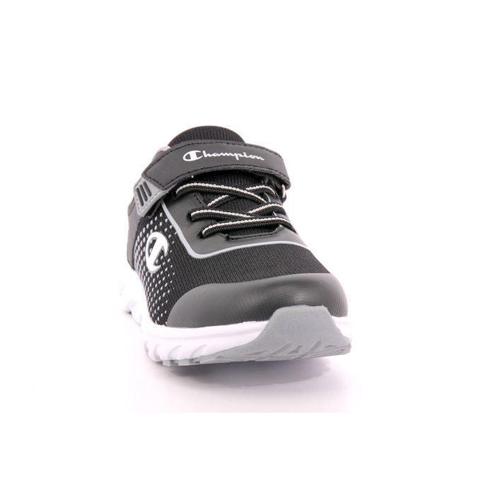 Scarpa Strappi + Elastico Champion Bambino Nero  Scarpe 973 - S32467