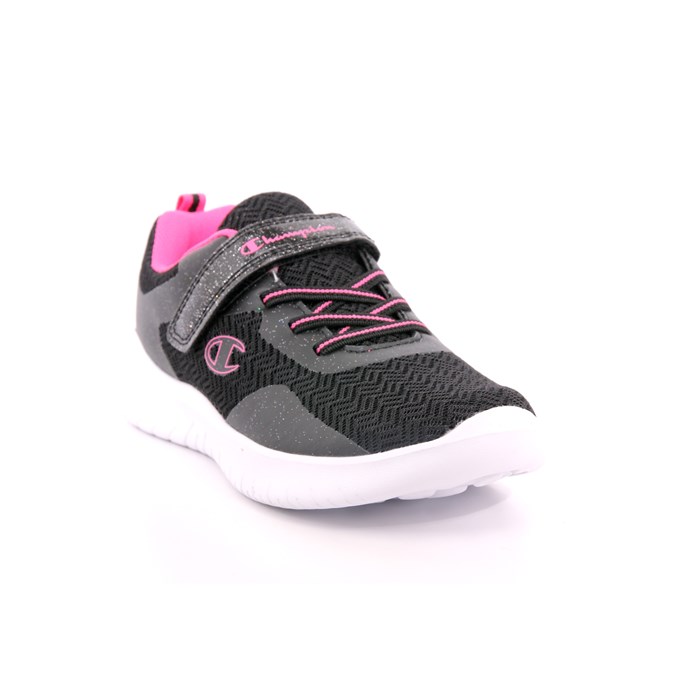 Scarpa Strappi + Elastico Champion Bambina Nero  Scarpe 979 - S32532