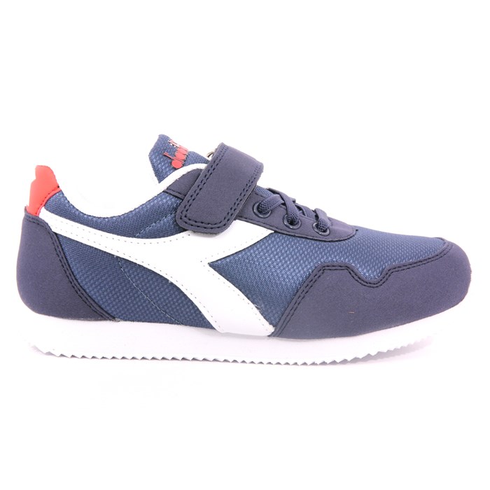 Scarpa Strappi + Elastico Diadora Bambino Blu  Scarpe 414 - 101.179246