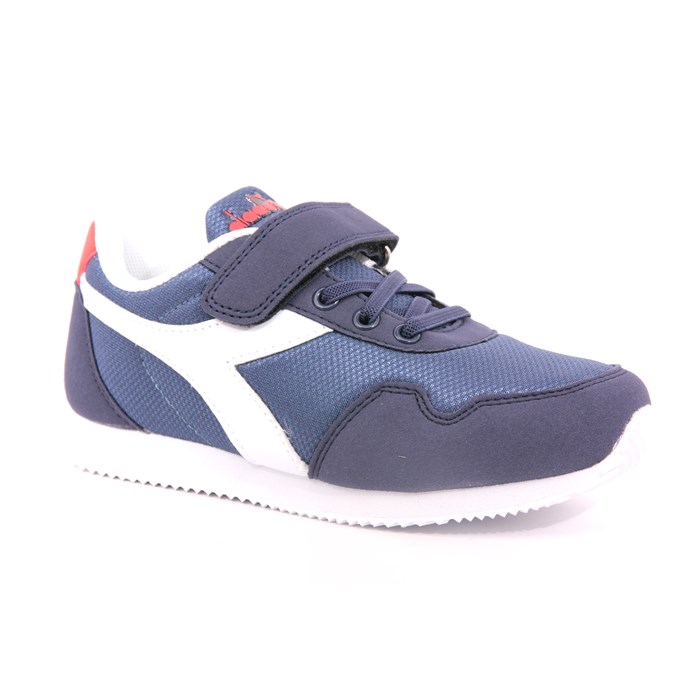 Scarpa Strappi + Elastico Diadora Bambino Blu  Scarpe 414 - 101.179246