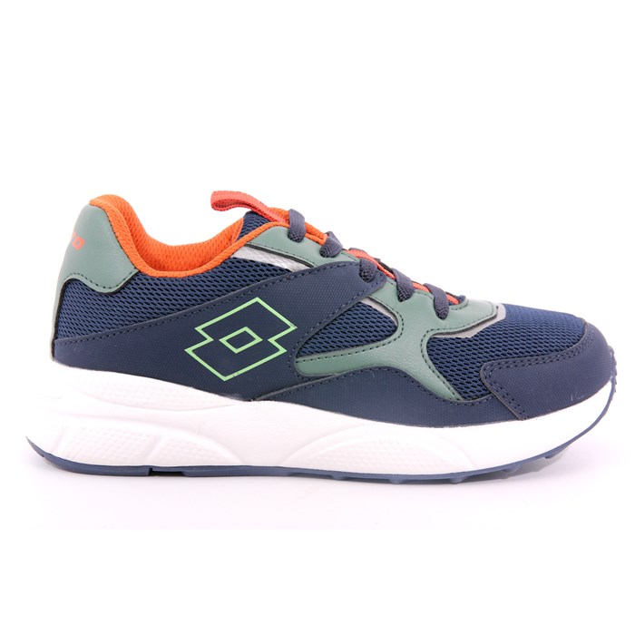 Scarpa Strappi + Elastico Lotto Bambino Blu  Scarpe 237 - 219439