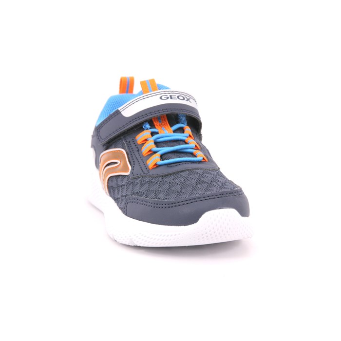 Scarpa Strappi + Elastico Geox Bambino Blu  Scarpe 487 - J25GBB