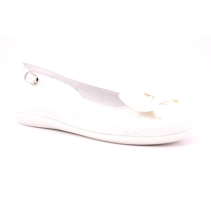 Ballerina Cerimonia Mister Jerry Bambina Bianco  Scarpe 13 - 2362
