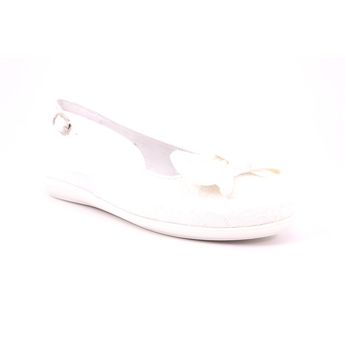 Ballerina Cerimonia Mister Jerry Bambina Bianco  Scarpe 13 - 2362