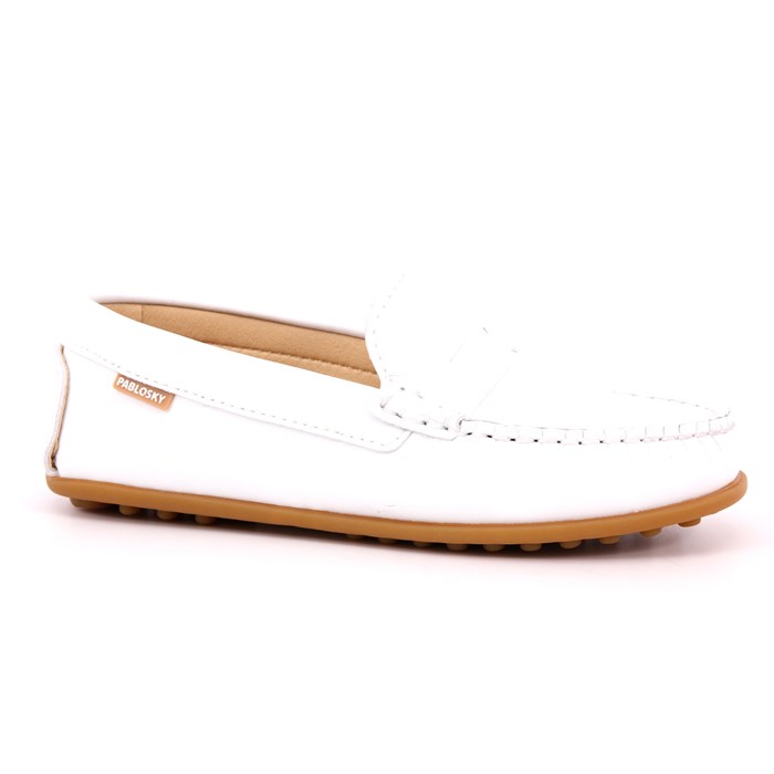 Mocassino Pablosky Bambino Bianco  Scarpe 371 - 127700