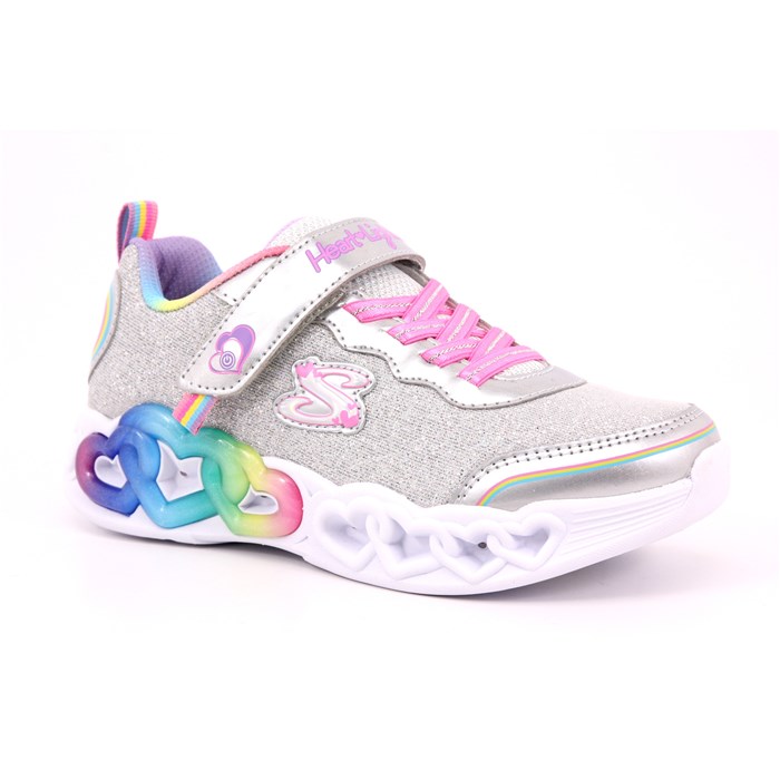 Scarpa Strappi + Elastico Skechers Bambina Argento  Scarpe 238 - 303751L