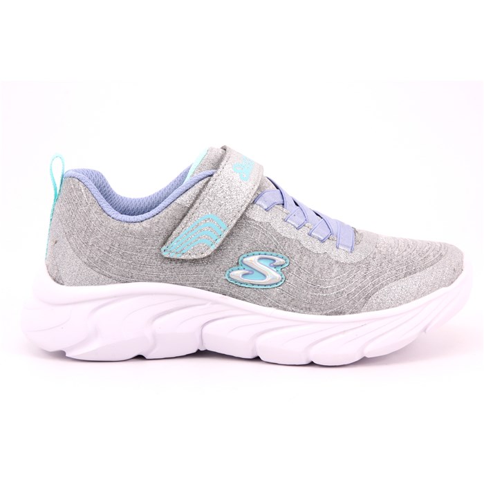 Scarpa Strappi + Elastico Skechers Bambina Argento Scarpa Strappi + Elastico Skechers Bambina Argento Scarpe 241 - 302480L