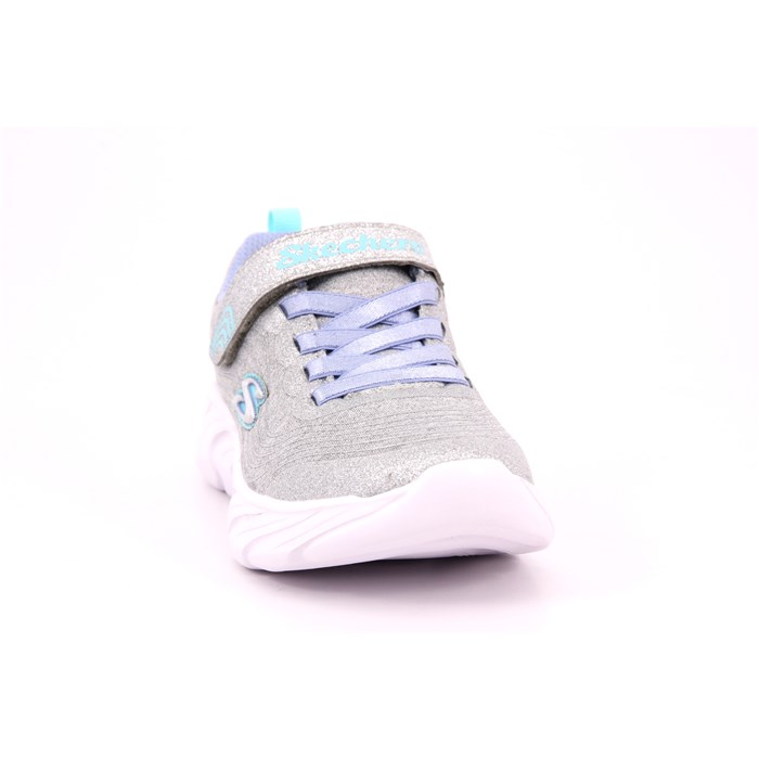 Scarpa Strappi + Elastico Skechers Bambina Argento  Scarpe 241 - 302480L