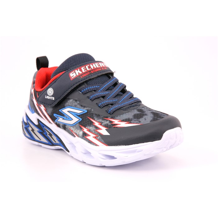 Scarpa Strappi + Elastico Skechers Bambino Blu  Scarpe 247 - 400150L
