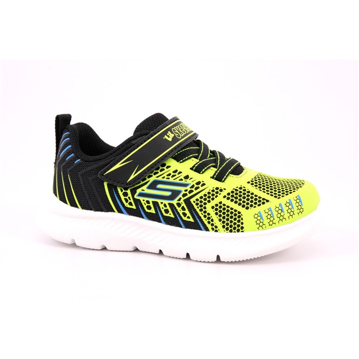 Scarpa Strappi + Elastico Skechers Bambino Nero  Scarpe 252 - 407218N