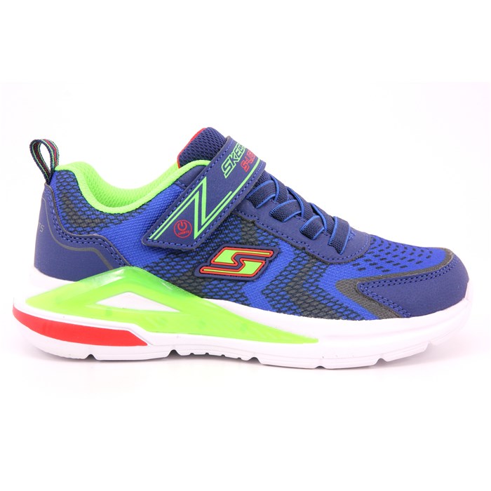 Scarpa Strappi + Elastico Skechers Bambino Blu  Scarpe 255 - 401660L