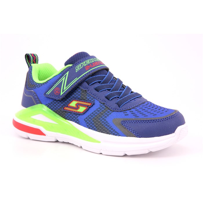 Scarpa Strappi + Elastico Skechers Bambino Blu  Scarpe 255 - 401660L