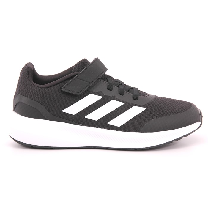 Scarpa Strappi + Elastico Adidas Bambino Nero  Scarpe 1159 - HP5867